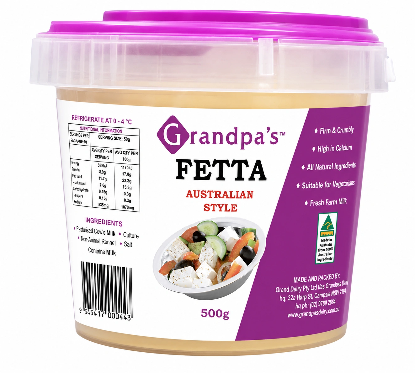 Fetta Cheese (500g)